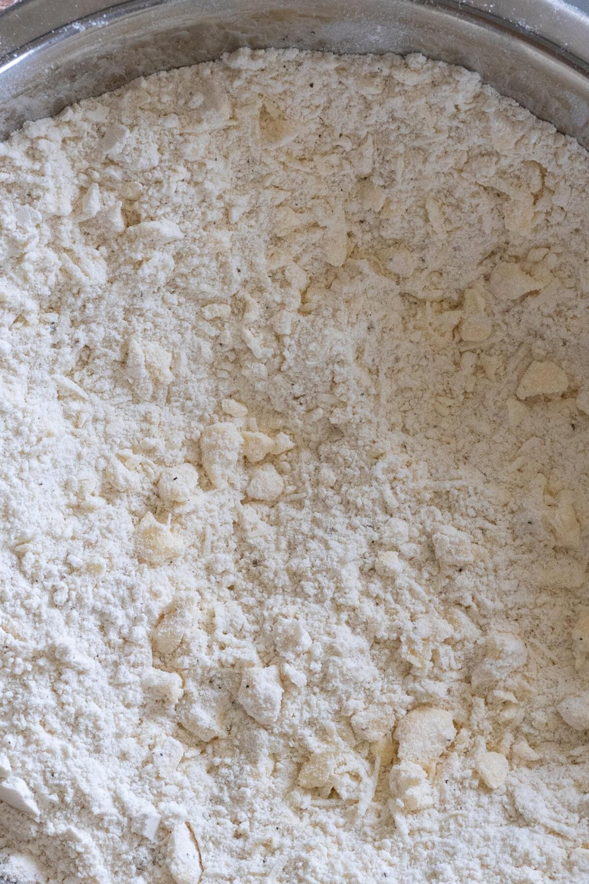 Calabrian Chili Pecorino Honey Scone dough mixing