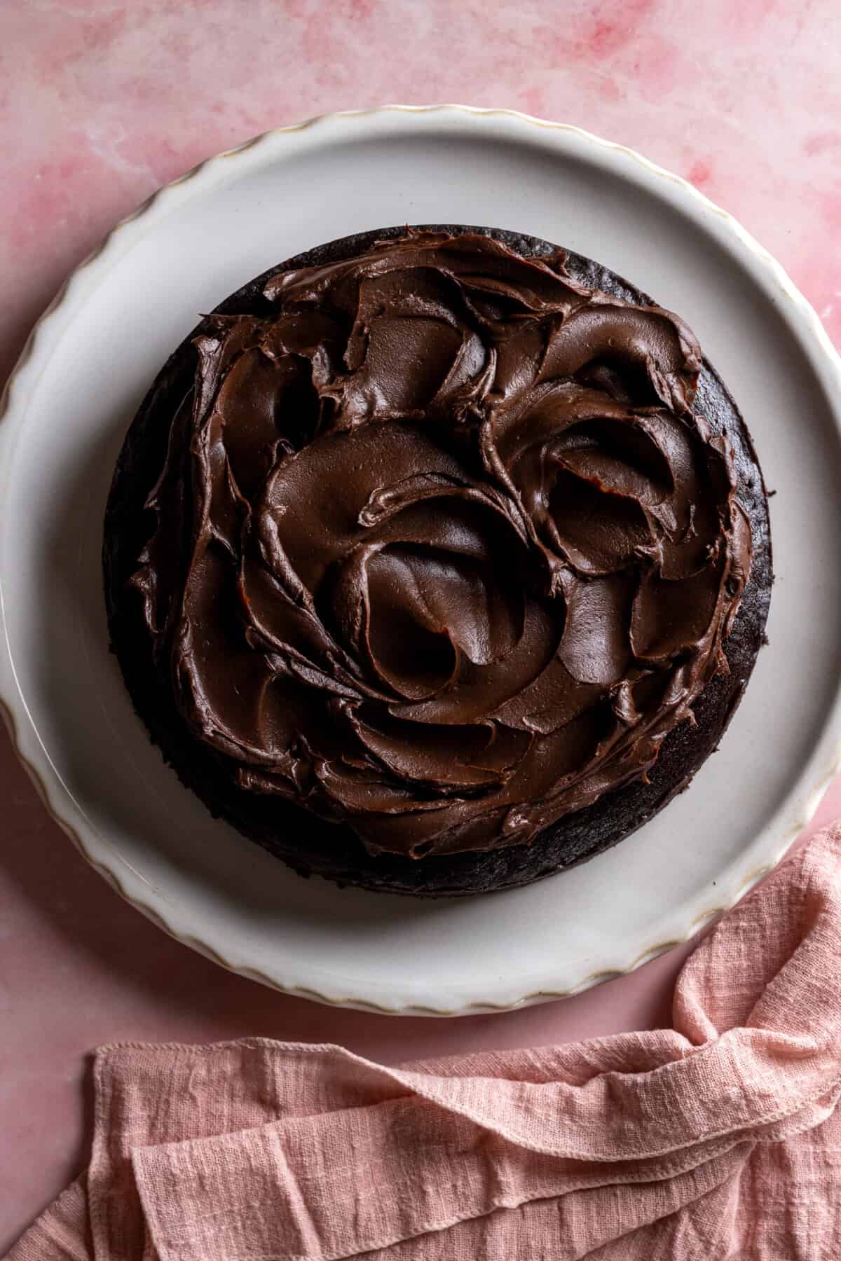 Frosted Avocado Chocolate Cake