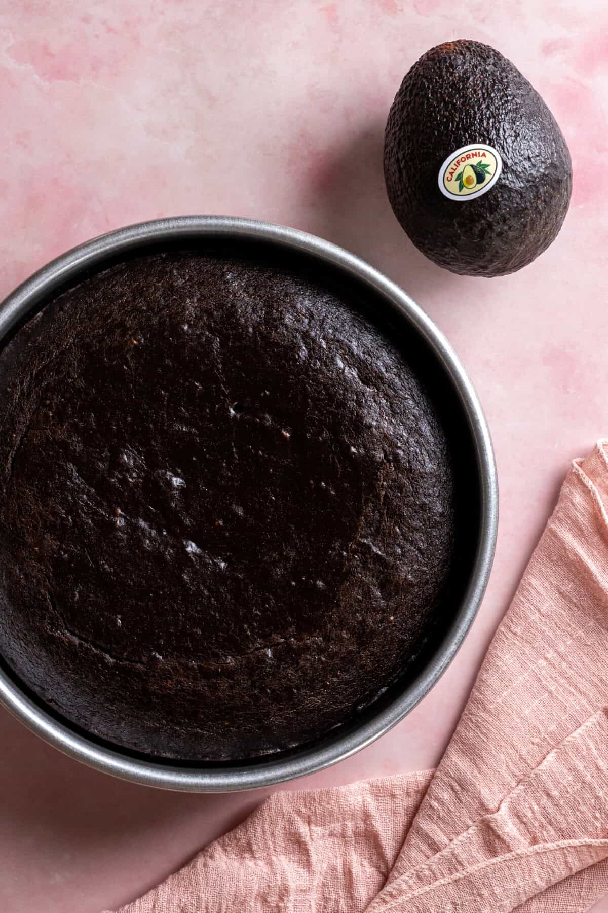 Baked Avocado Chocolate Cake