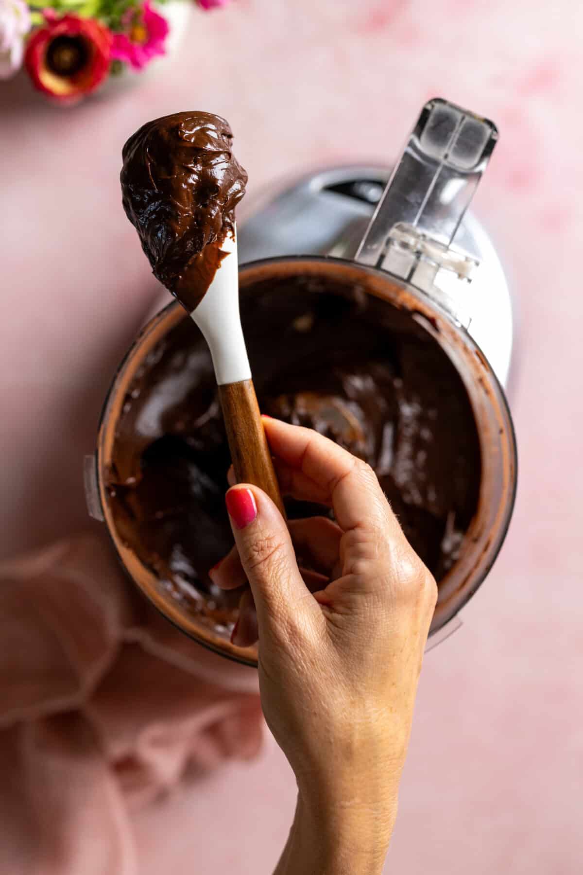 Creamy, fudgy, rich and smooth Avocado Chocolate Frosting.