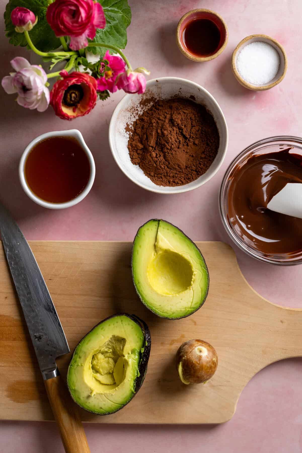 Avocado Chocolate Frosting ingredients