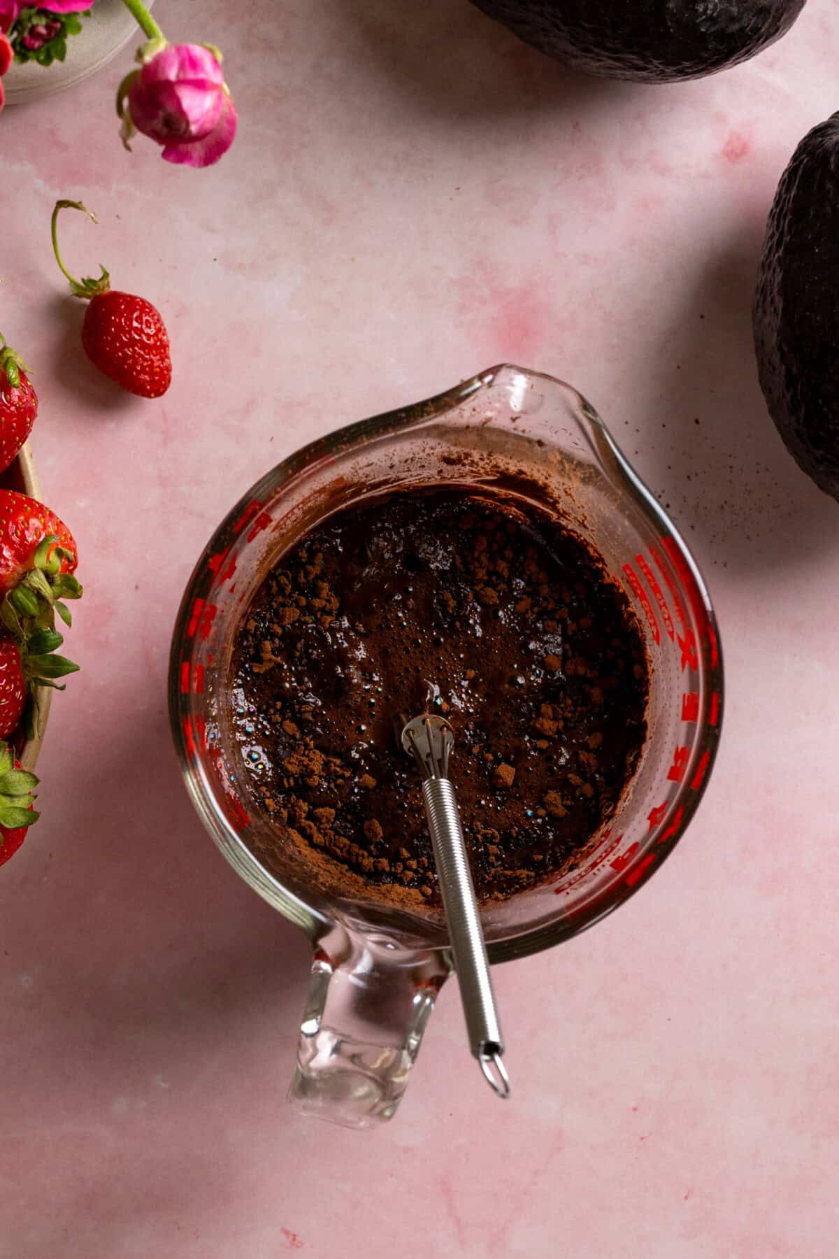 Chocolate coffee mix for cake batter