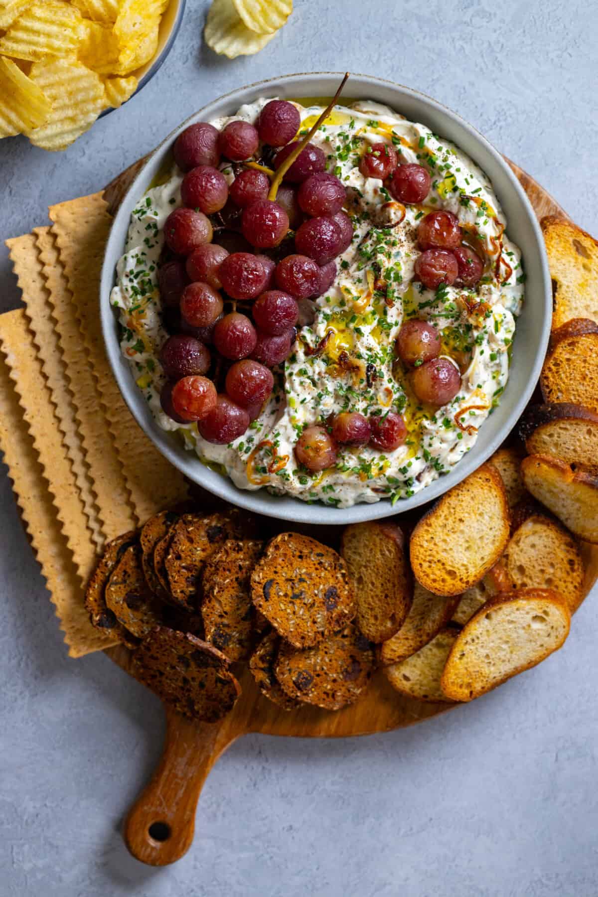 Roasted Grape Caramelized Onion Dip
